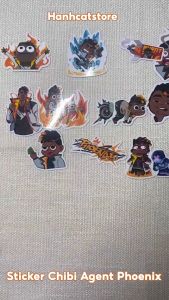 Sticker Valorant - Hình dán Agent Phoenix (set 12 hình)