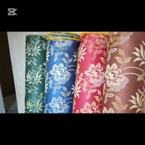 Kulit Bahan Kain Furniture Sofa Kursi Jok Motif Timbul Variasi Bunga Murah Meteran