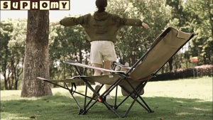 Camping Chair Outdoor Chair Folding chair Recliner chair Foldable chair with footrest with carrybag