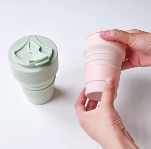 Nicedeal Collapsible Portable Silicone Travel Cup 500ml/650ml Folding Travel Bottle