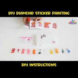 DIY Lukisan Pelekat Berlian DIY Diamond Sticker Painting bead Diamond Painting Sticker Sweety Pop Kids Art