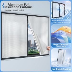 AOMADUN | UV-Blocking Aluminum Foil Heat Insulation Film Self-Adhesive Sunroom Glazing Cover