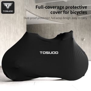 TOSUOD Dustproof Bicycle Cover Full Protective High Elastic Bike Cover Indoor Scratch Proof Universal Cover for MTB Road Bike