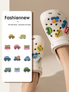 FENKAN | Cartoon Car Accessory Crocs Shoe Flower Clip Removable Decorative Accessories