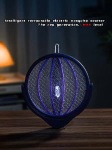 XAOMI Rechargeable Electric Mosquito Racket Rotating Head 2-in-1 Mosquito Killer Indoor Outdoor Household Insect Zapper