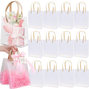 20 ชิ้น ถุงของขวัญฝ้า / ถุงผ้า PP ใส / กระเป๋าถือของที่ระลึกงานวันเกิด งานแต่งงาน วันหยุด