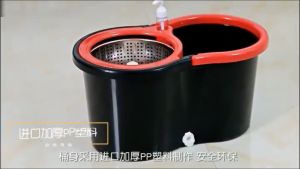 Spin Mop With Spinner and Bucket Magic Tornado Mop 360 ° Easy Rotating Map Floor Cleaning Mop Hand Free 2pcs Replacement Mop Cloth