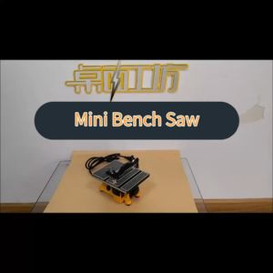 4" Mini Bench Saw Multifunction Mini Table Saw For Cutting Wood Copper Plastic With Two Saw Blades