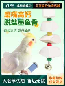 High Calcium Cuttlefish Bone Toy for Parrots Peony Lovebirds Teeth Grinding Supplies Bird Snacks Turtle Hanging Toy Treats