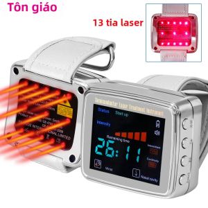 Đồng Hồ Đeo Tay Trị Liệu Bằng Laser 650nm Diode 13 Lỗ Dành Cho Bệnh Tăng Huyết Áp Điều Trị Bệnh Tiểu Đường Điều Trị Cholesterol Và Dụng Cụ Vật Lý Trị Liệu Viêm Xoang