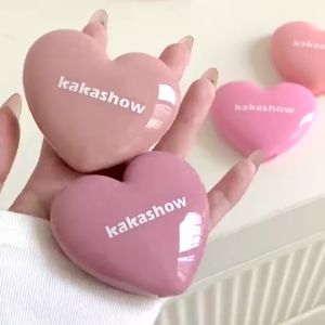 Kakashow Heart-Shaped Cream Blush: Hydrating And Moisturizing Highly Pigmented Easy To Blend Naturally Brightens Skin Tone And Provides 24-Hour Long-Lasting Wear For A Natural Korean Makeup Look.