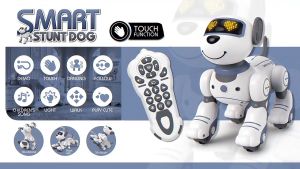Smart Programmable Robot Dog | Interactive Christmas Gift with Touch Singing Dancing & Remote Control