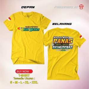 Kaos PASUKAN GAYA BEBAS (tebal bahan combed 24s)