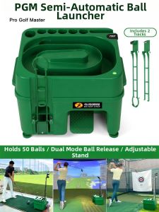 PGM GOLF | Semi-Automatic Ball Loader Golf Ball Dispenser with Club Rack