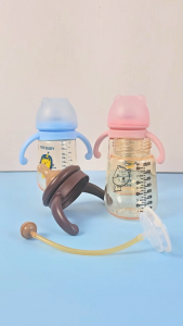 EZYLITTLES Wide Neck PPSU Baby Milk Bottle 300ml BPA Free Feeding Nursing Bottle Heat Resistant Anti Colic Design Durable Lightweight Infant Breast Milk Bottle Safe Material Easy Clean Newborn Essential