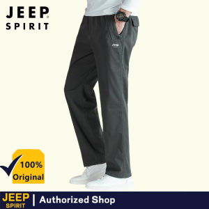 JEEP SPIRIT mens casual sports work pants loose pants fashionable straight leg pants