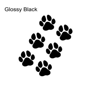 6Pcs Cat Puppy Pet Footprints Stickers Auto Vinyl Decals Motorcycle Car Window Body Styling DIY Decoration Stickers Accessories