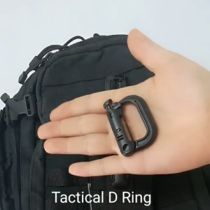 UNI ACE Multipurpose D-Ring Key Chain Carabiner Fast Latch System Tactical D-Ring Locking Key Holder for Camping Hiking Outdoor Gear