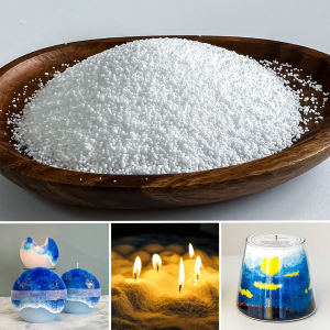 500g-1kg Sand Wax น้ําแข็งดอกไม้ขี้ผึ้งขายส่ง DIY เทียนหอมอุปกรณ์ Snowflake Wax Pearl Wax ทรายภาพวาดวัสดุ