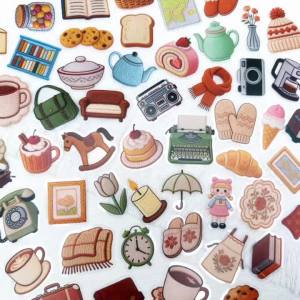 50pcs Cozy Little Things Transparent PET Stickers Decals For Phone Laptop Notebook Suitcase DIY Aesthetic Waterproof Stickers