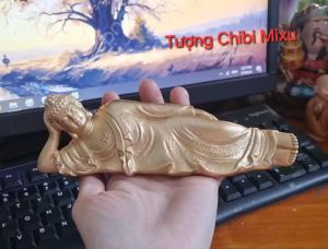 Tượng Phật nằm niết bàn tượng decor trang trí trưng bày tiểu cảnh bán cạn terrarium