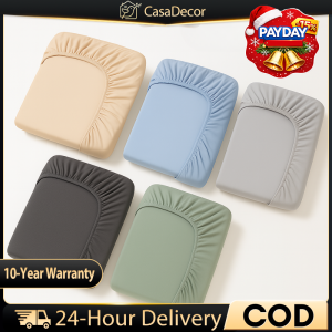 CASA CPKA PN10-PN25 Premium Cotton Plain Anti slip fixation Bedsheet King Queen Single Pillowcase Size Cadar /Bedsheet /Bedsheet Cadar