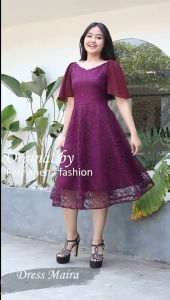 Dres Pesta Kondangan Natal & Tahun Baru Imlek Maira Korean Style