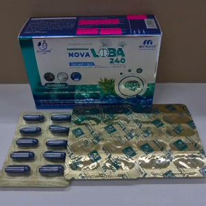 Viên uống hỗ trợ tuần hoàn não Novaloba giúp giảm đau đầu hoa mắt chóng mặt mất ngủ hộp 30 viên