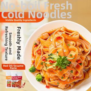 Authentic Shaanxi Fresh Chili Sesame Sauce Cold Rice Noodles Ready to Eat