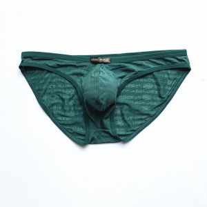 Quần Lót Nam Brave Captain Gợi Cảm Bằng Vải Lưới Nylon Mỏng Thoải Mái Cạp Thấp U Nổi Ba Giác Quần Lót Cho Thanh Thiếu Niên