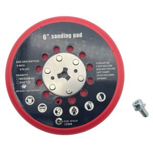 Tấm Chà Nhám 6 Inch Cho Máy BOSCH RSM6045 Không Bụi Loại Móc Và Vòng Nhiều Lỗ Đĩa Mài 150mm Miếng Thay Thế Để Đánh Bóng