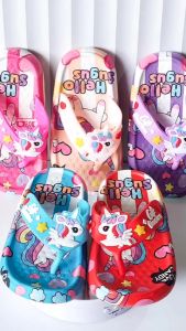 Sandal Jepit Unicorn Kuda Pony Anak Perempuan Terbaru Karet Jelly untuk Lebaran 2025