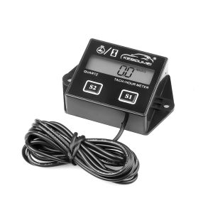 Digital Motor Speedmeter Engine  Hour Meter Tachometer Gauge RPM LCD Display For Gasoline 2/4 Stroke Boat Motorcycles Chainsaw