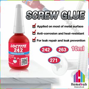 Homehub Metal Thread Anaerobic Adhesive 10ml Thread Fixative Adhesive Screw Fixing Glue 242 271