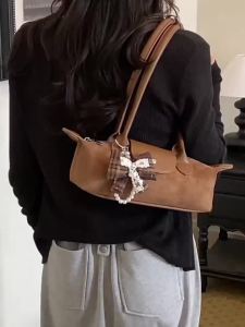 2026 New French Autumn Niche High End Long Handle Baguette Bag Shoulder Crossbody Underarm Handbag For Women