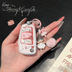 Vỏ Đựng Chìa Khóa Xe Audi A4L Q5L A6L A2 A3 A5 Q7 Q3 Q2L Hoạt Hình Dễ Thương Dành Cho Nữ Phụ Kiện Nội Thất Xe Hơi