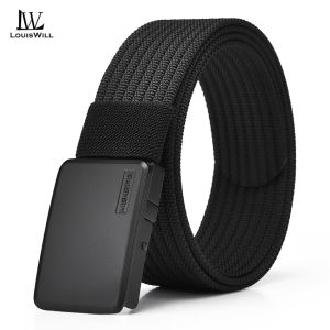 LouisWill Fashion Mens Belts Durable Nylon Belt Trendy Utility Waist Belts 120cm Adjustable Length Scratch Resistant Belts for Men Vintage Jeans Belt for Men