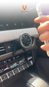 ROJO FOX Holder Hp Magnet Mobil Car Holder RF-C03 | Stabil Rotasi + Air Vent Metal Clip | Magnetic Cellphone Holder | Kompatibel MagSafe