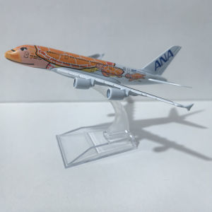 JASON TUTU 15CM All Nippon Airways ANA sea turtle painting Airbus A380 Airplane Model Aircraft Model Diecast Metal Planes Model