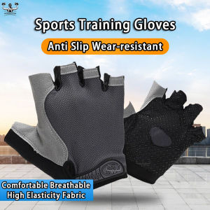Mens Training Gloves Non-Slip Breathable Shock-absorption for Outdoor Motorcycle Cycling Gym Body Building