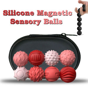 Magnetic Silicone Sensory Balls Fidget Toy Worry Balls Autism Calming Fidgeting Toy Kid Adults Anxiety Relief Stress Sensory Toy