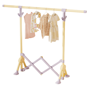 MINGZHI | Foldable Indoor Small Bedroom Multi-function Kids Clothing and Hat Rack