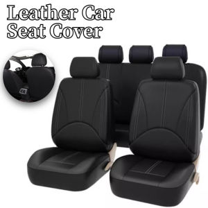 Universal Car Seat Cover Artificial Leather 9pcs Set Breathable Dustproof Waterproof and Dirt Resistant Car Interior