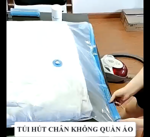 TÚI HÚT CHÂN KHÔNG 40X60CM COMBO 2 CÓ VAN 1 CHIỀU – ĐỰNG QUẦN ÁO CHĂN MỀN NÉN GỌN TIẾT KIỆM KHÔNG GIAN TỦ VALI DU LỊCH
