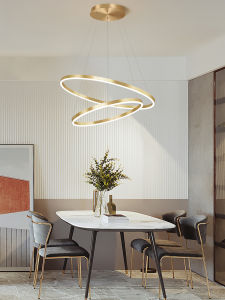 LANGSHANGZHAOMING | Modern Minimalist Luxury Bedroom Living Room Chandelier Round Creative Design