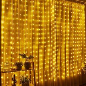 Remote Control 8 Mode USB LED Curtain Garland String Lights 3M/6M Outdoor Garden Fairy Light Christmas Tree Wedding Decorations