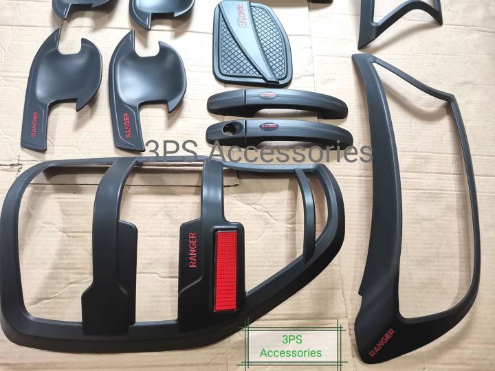 Ford Ranger 2016 2017 2018 2029 2020 2021 2022 combo garnish set matte ...