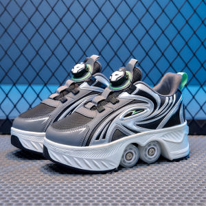KUOBURENSHENG | Automatic Adjustable Hidden Wheels Skate Shoes for Children