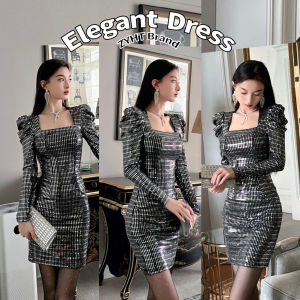 ชุดออกงาน 20146 - ZYHT EraVogue เดรสผู้หญิง เดรสผ้าเลื่อม เดรสออกงาน เดรสไปงานแต่ง เดรสทำงาน เดรสปาร์ตี้ เดรสเซ็กซี่ เดรสเกาหลี เมื่อเปลี่ยนแปลงมาใช้งาน 20146