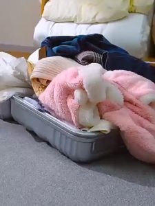 ถุงสูญญากาศ ถุงสูญญากาศหมีน้อย ถูกถูกการจัดเก็บผ้านวม มีจุกวาล์ว ราคา 1 บาท